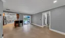 Family room overlooking pool
