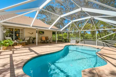 Outdoor pool area