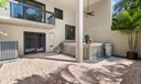 Oversized garden area has access from the mid-level