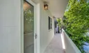 Balcony off of kitchen and living area