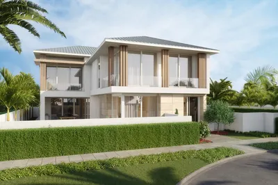 Oasis Farmhouse - Front Elevation (lot 4