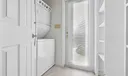 laundry and storage room off the kitchen