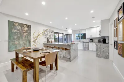 Beautiful tile floors in living area