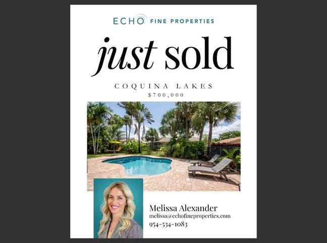 Just Sold in Coquina Lakes!