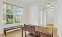 walk in and this home office/den is on your right