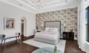 Soaring ceilings and real wood floors
