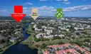 Drone Shot Showing Club house Location & Movie Theater & Publix Location Never Have to Leave the Neighborhood