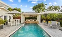 Pool with waterfall feature