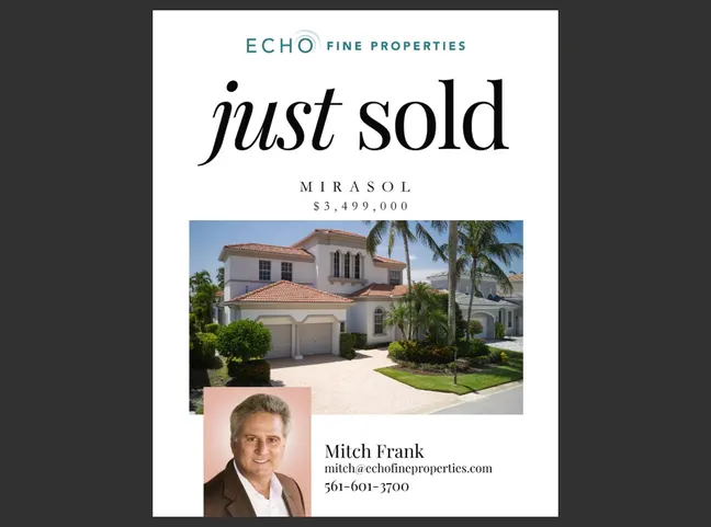 Just Sold in Mirasol!