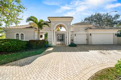 Gated courtyard.