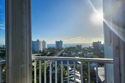 Private balcony with INTRACOASTAL
