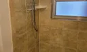 Remodeled Guest Bathroom Cast Iron Tub