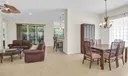 continue into the home and the dining and living areas are open, light and bright
