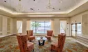 Lake View Restaraunt Waiting Room Overlooking Pool Fountain and Water