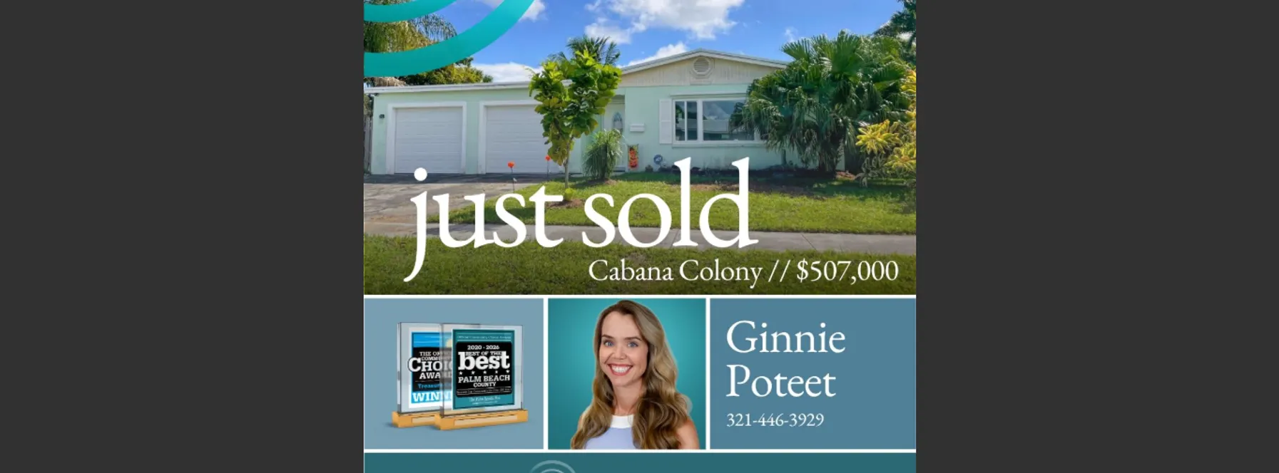 Just Sold in Cabana Colony!