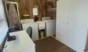 Full size w/d storage, workspace and cabinet
