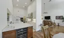 wet bar/wine fridge