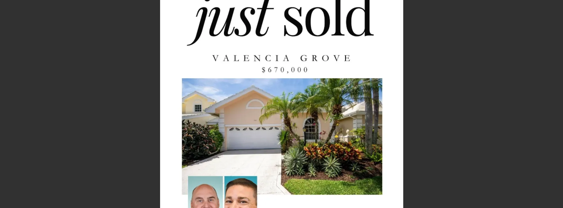 Just Sold in Valencia Grove!
