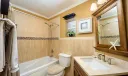 Second bathroom with whirlpool tub
