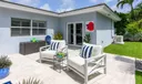 Grassy area complete with lemon tree