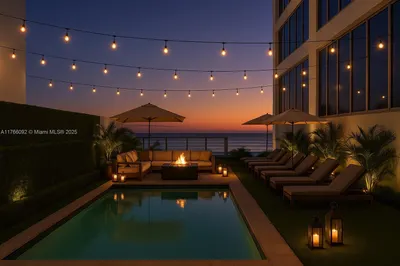 Rendering of pool area