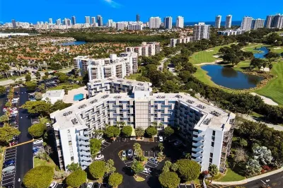Aerial view of building