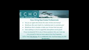 Now Hiring Real Estate Professionals