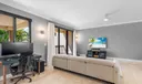 Gorgeous travertine marble throughout the apartment