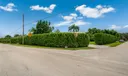 View from the street -privacy provided by trees