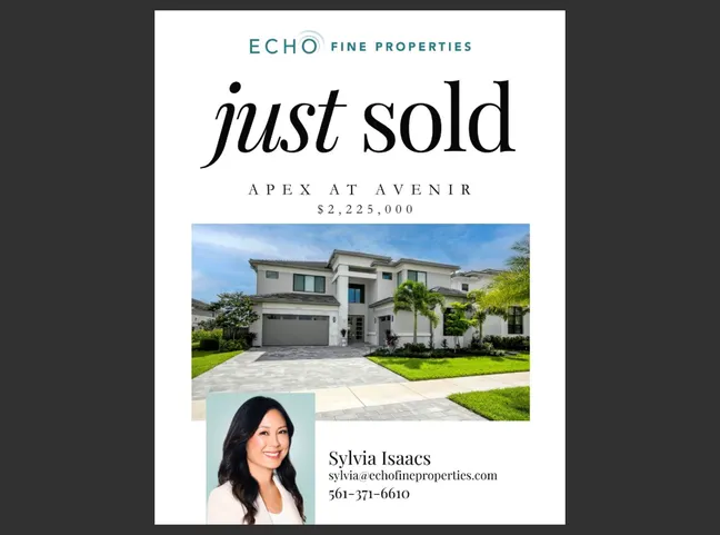 Just Sold in Apex at Avenir!