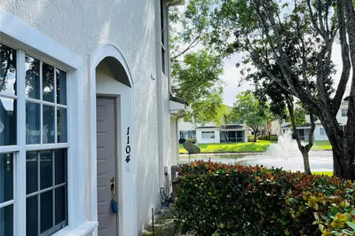 Private walkway to front door