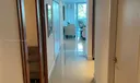 Entrance showing door to den