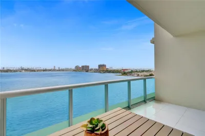 First Floor East Balcony View of Biscayne Bay and