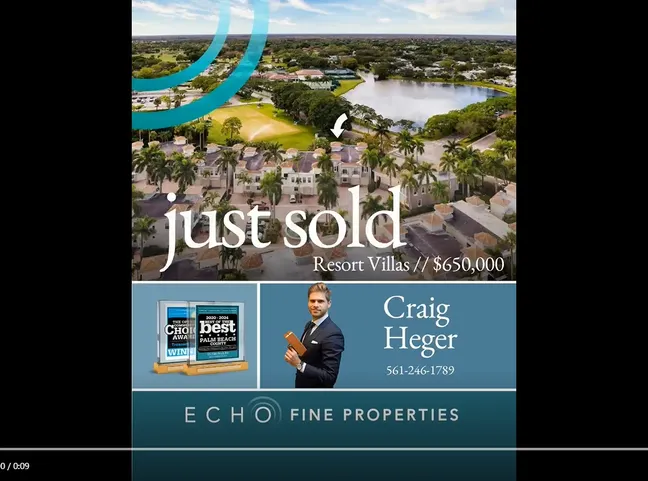 Just Sold in Resort Villas!