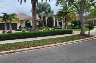 Large Corner Lot with Circular Driveway