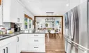 Discover a newly updated kitchen featuring sleek stainless steel appliances and dining service for 10. Enjoy the convenience of both Keurig and filter coffee options in this fully equipped culinary space.