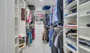 Master bedroom walk-in closet