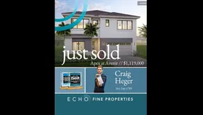 Just Sold in Apex at Avenir!