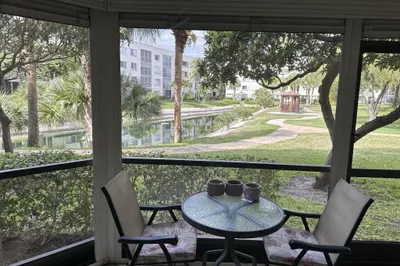 Patio with Garden View