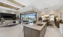 View from the kitchen to the living room