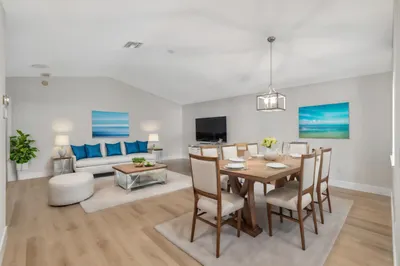 Living / Dining Rm Staged