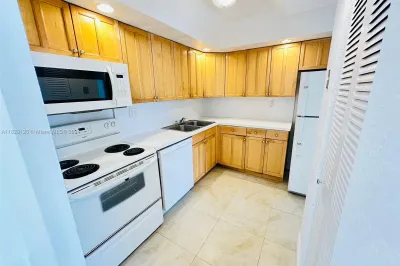 Kitchen view from dining/living room