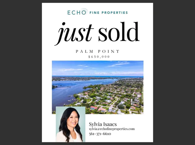 Just Sold in Palm Point!