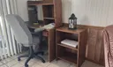 small desk area

