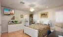 Master bedroom has double walk in closets