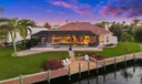 Twilight view of the home