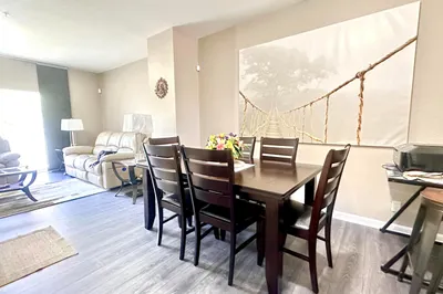 Dining and living area