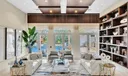 The details matter.. custom ceilings and bookshelves