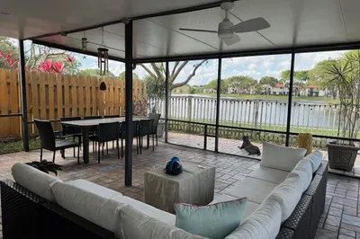 Lake view from 21x21 screened porch