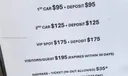 Valet Fees